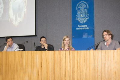 Liu Yangyang, Eduardo Almeida, Eva von Contzen and Marius Müller introducing themselves - April 25, 2015