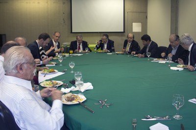 Lunch with the presidents of the universities