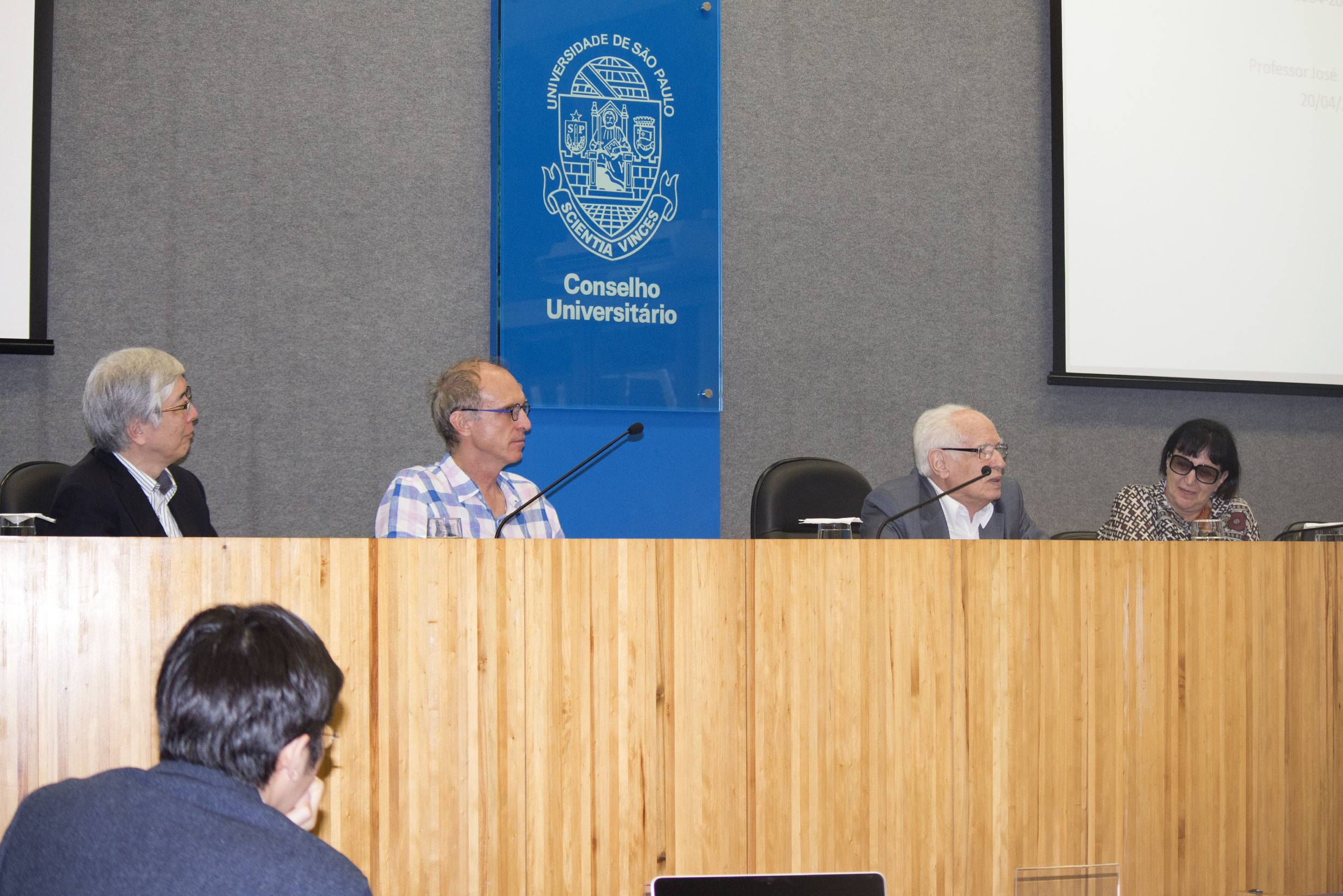 Hideyo Kunieda, Martin Grossmann, José Goldemberg and Regina Markus 